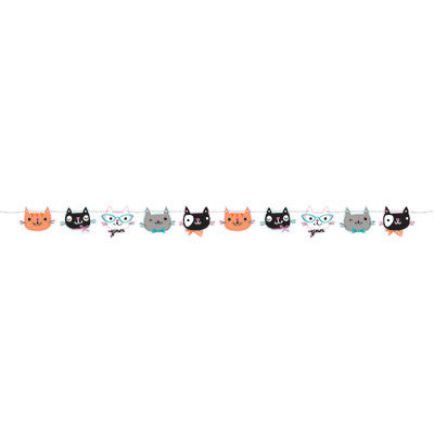 Purr-Fect Party Shaped Ribbon Banner Online now