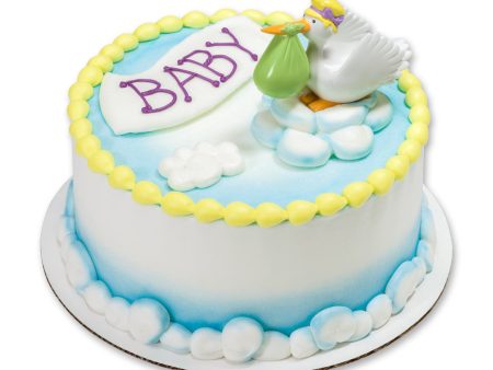 Baby Shower Stork Cake Topper Decoration Online now