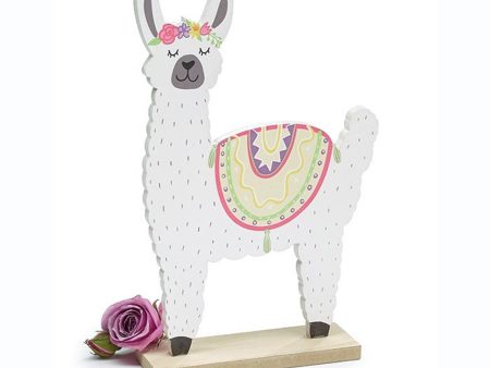 Wood Llama Centerpiece Discount