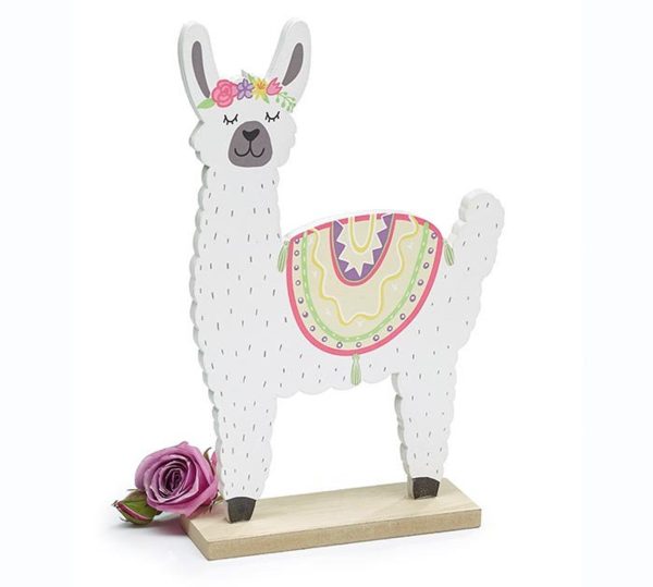 Wood Llama Centerpiece Discount