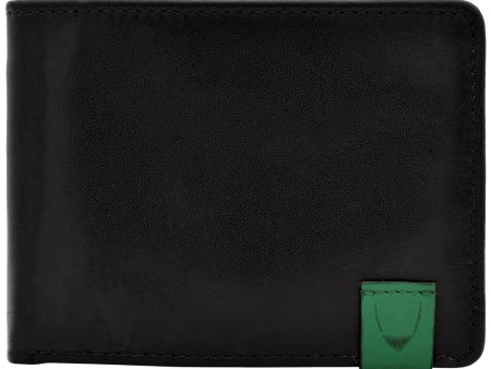 Hidesign Dylan Slim Thin Simple Leather Bifold Wallet Black Online Sale