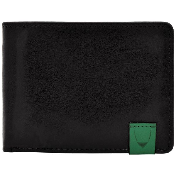 Hidesign Dylan Slim Thin Simple Leather Bifold Wallet Black Online Sale