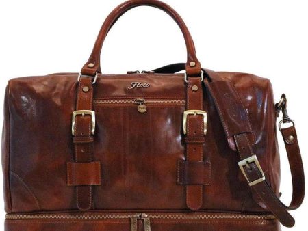 Floto Leather FC Drop Bottom Duffle Luggage Online Hot Sale