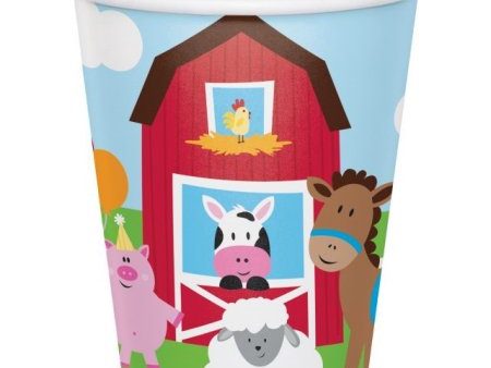 Farm House Fun Cups  8 Count   8 oz. Sale