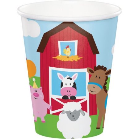 Farm House Fun Cups  8 Count   8 oz. Sale