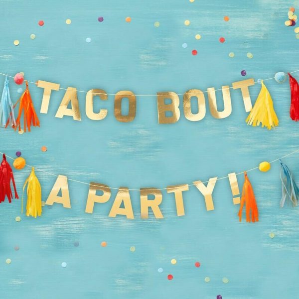 Tacobout A Party Banner Hot on Sale