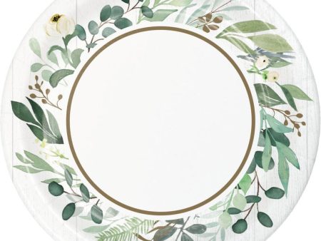 Eucalyptus Greens Dessert Plate Hot on Sale