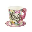 Alice in Wonderland Cup and Saucers Set Fashion