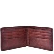 Hidesign Giles Classic Compact Thin Vegetable Tanned Leather Wallet Brown Cheap