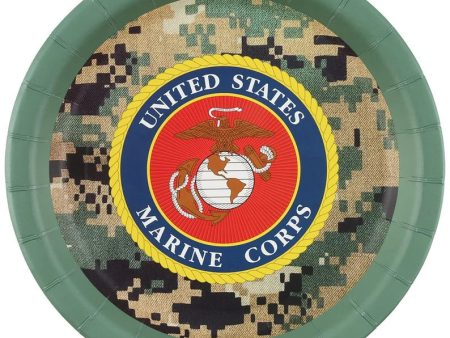 Officially Licensed Product United States Marine Corps Dinner Plates For Discount