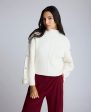 Mock Neck Pullover Sweater with Placket Sleeve Supply