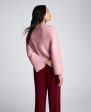 Mock Neck Pullover Sweater with Placket Sleeve Fashion