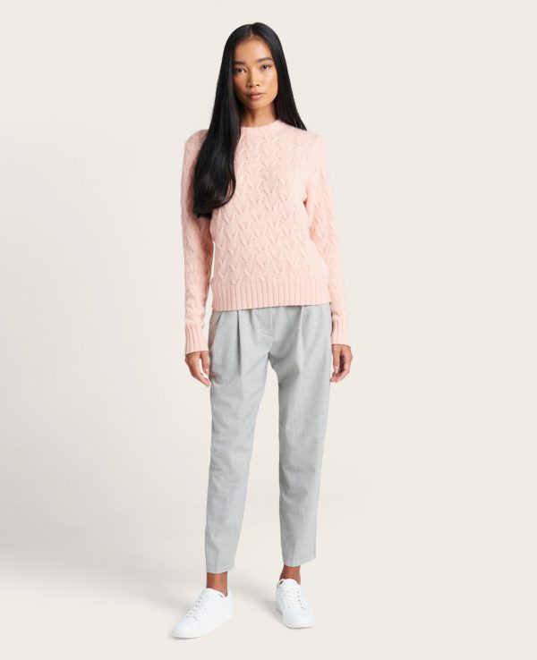 GENTLE SOULS - Site Exclusive! Cable-Knit Cashmere Sweater Cheap