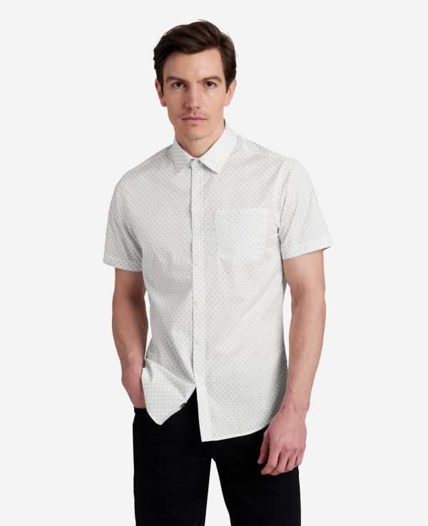 Printed Short Sleeve Pocket Button-Down Shirt Online