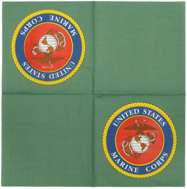 Officially Licensed Product United States Marine Corps Luncheon Napkins Supply