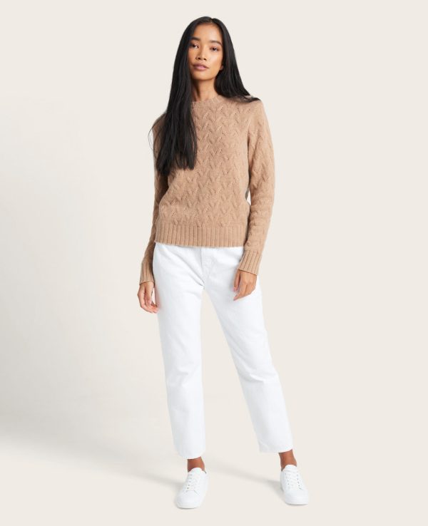 GENTLE SOULS - Site Exclusive! Cable-Knit Cashmere Sweater Discount