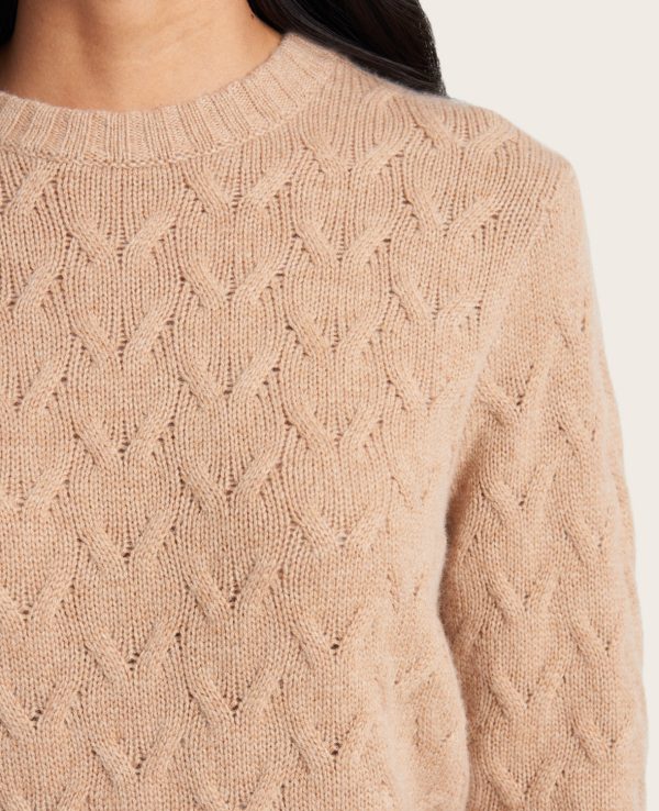 GENTLE SOULS - Site Exclusive! Cable-Knit Cashmere Sweater Discount