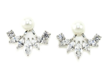 Kristin Perry Iced Pearl Ear Jacket Earrings Online