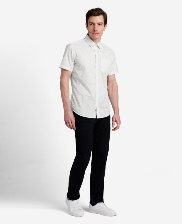 Printed Short Sleeve Pocket Button-Down Shirt Online