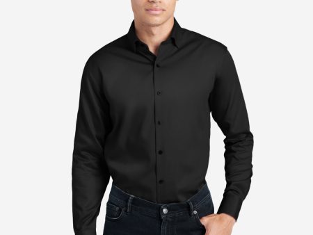 Regular-Fit Button-Down Stretch Dress Shirt with TEK FIT Online now