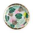 Tropical Leaves Dessert Plates  8 Count  7  Sale