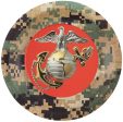 Officially Licensed Product United States Marine Corps Eagle and Globe Dessert Plates For Sale