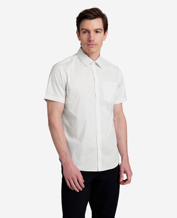 Printed Short Sleeve Pocket Button-Down Shirt Online