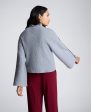 Mock Neck Pullover Sweater with Placket Sleeve Online