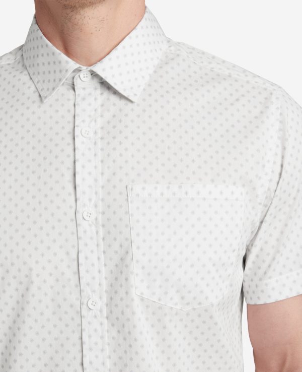 Printed Short Sleeve Pocket Button-Down Shirt Online