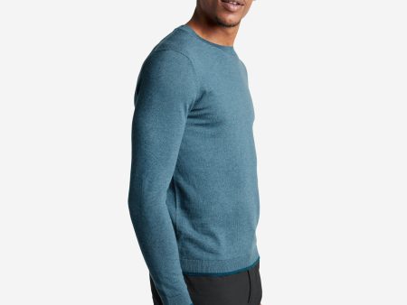 Crew Neck Sweater with Tipping Details Online Hot Sale