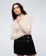 Ribbed Long Sleeve Mock Neck Sweater Fashion