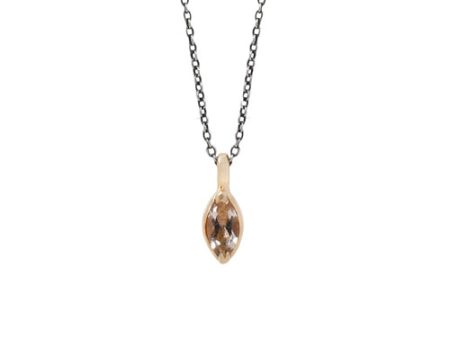 Morganite Marquise Necklace Discount