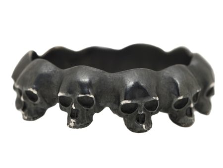 Oxidized Skull Eternity Ring Online now