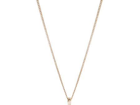 Gold Morganite Trillion Necklace Cheap