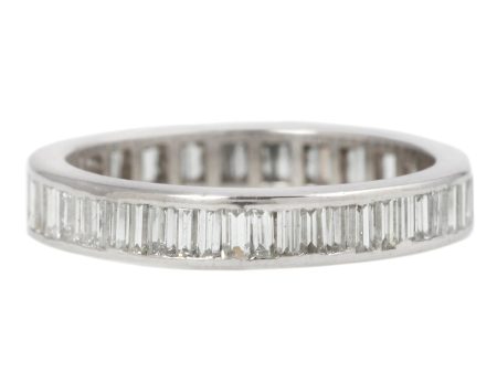 Straight Baguette Eternity Diamond Band For Cheap