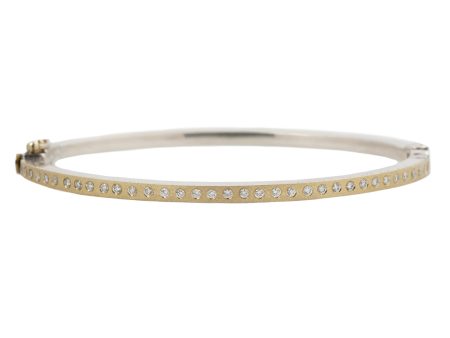 Adam Gold and Silver Bangle For Discount