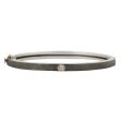 Junia Silver Single Diamond Bangle For Cheap