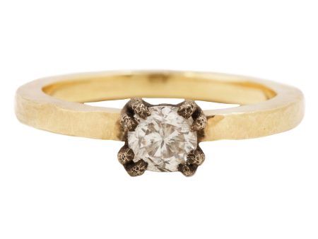 Square Diamond Solitaire Ring on Sale