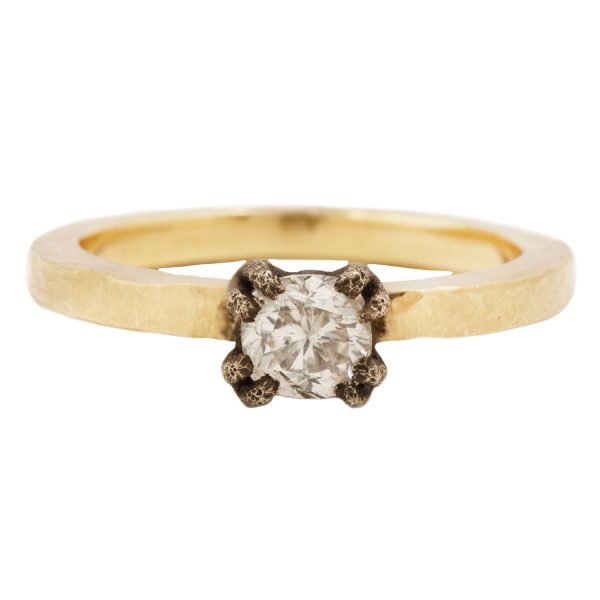 Square Diamond Solitaire Ring on Sale