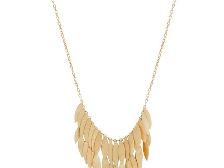 Double Golden Leaf Necklace Fashion