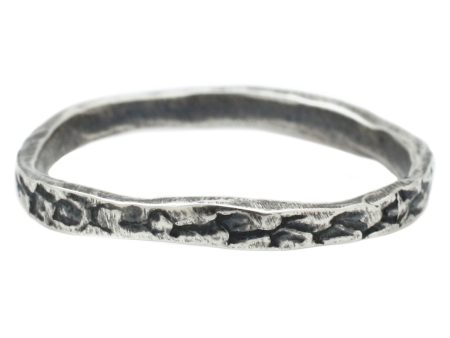 Sterling Silver Snakeskin Stacking Band on Sale