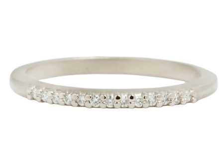 Slender Pavé Diamond Band For Cheap