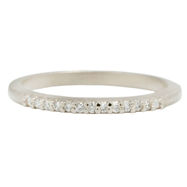 Slender Pavé Diamond Band For Cheap