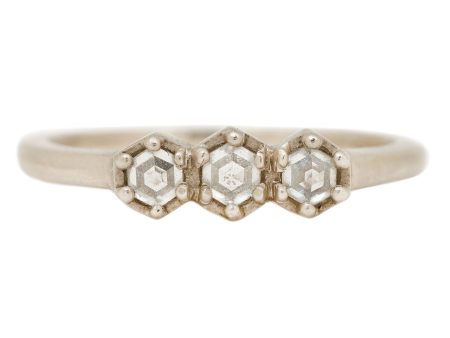 Triple Hex Diamond Ring Online Sale