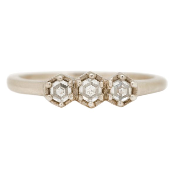 Triple Hex Diamond Ring Online Sale